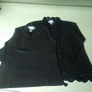 Joseph A 2Pc. Brown Sweater Set